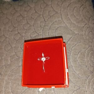 VINTAGE Elegant Gold/ Diamond Cross Pendant